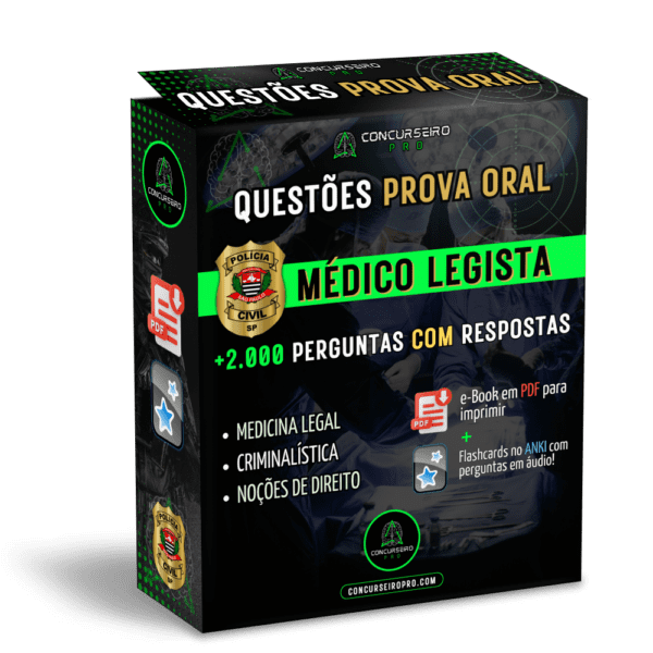 QUESTÕES PROVA ORAL - MÉDICO LEGISTA