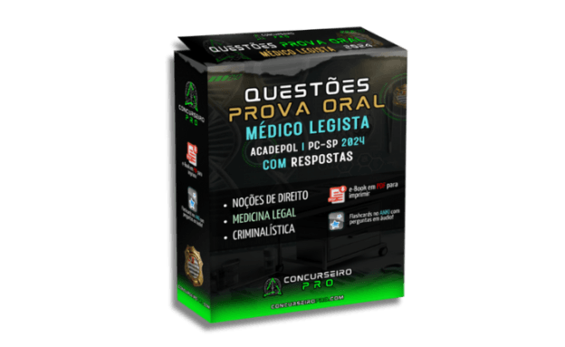 Questões Prova Oral 2024 | Médico Legista PC-SP