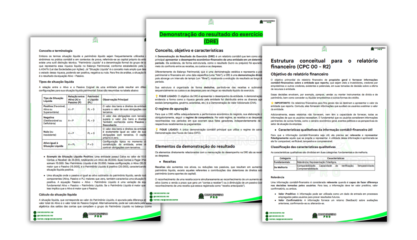 Polícia Federal Concurseiro PRO RESUMOS POLÍCIA FEDERAL - CONTABILIDADE