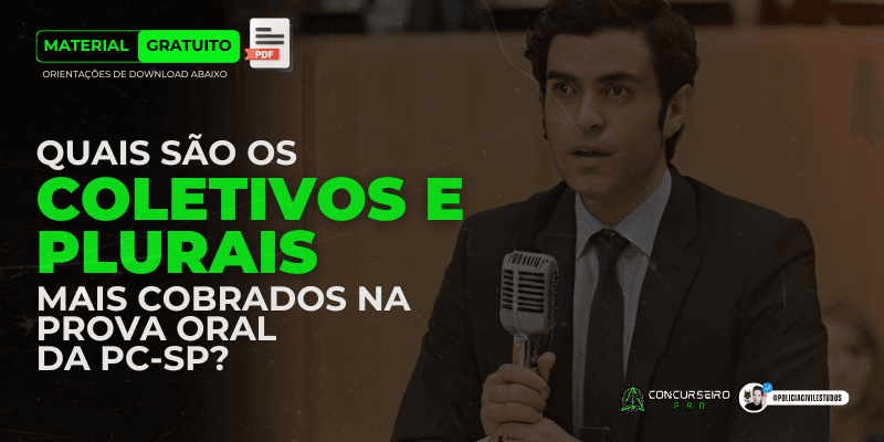 Polícia Civil Estudos Concurseiro PRO COLETIVOS E PLURAIS