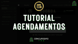 tutorial agenda - Concurseiro PRO, Sua preparação em outro nível!